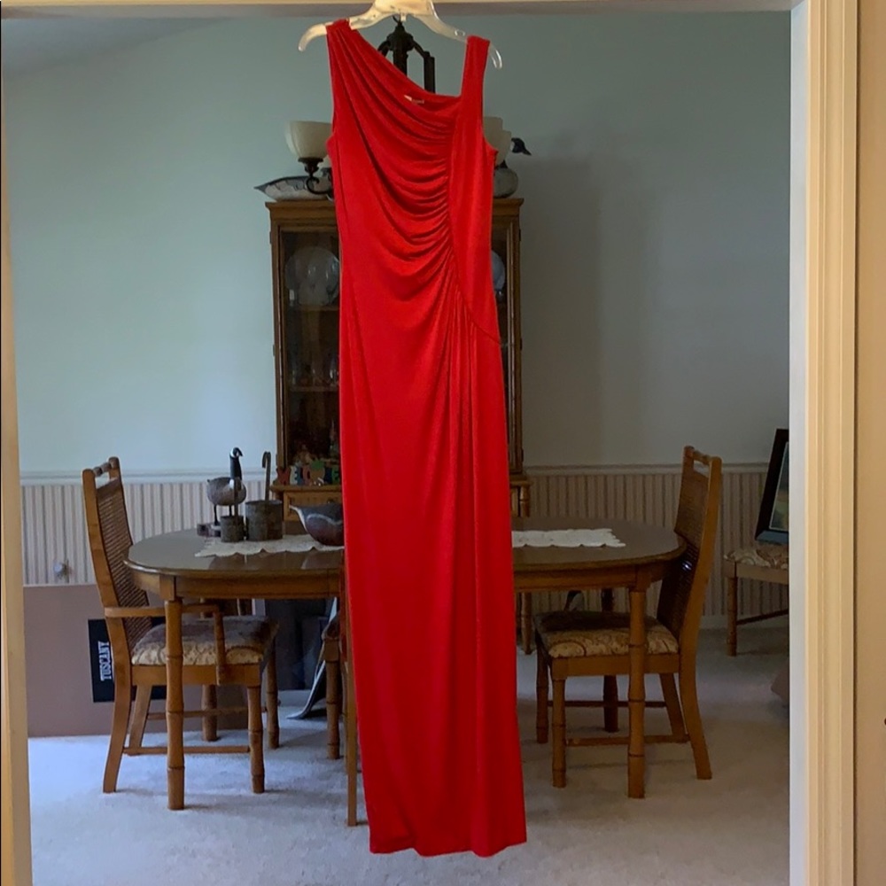 Red Calvin Klein Formal Dress